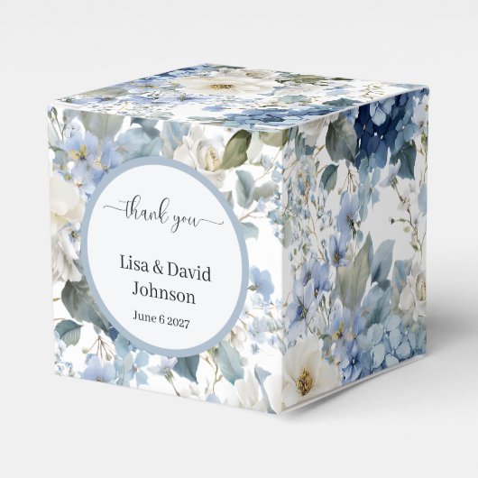 Hortensia Favor Geschenkdoos Bedankdoosjes (Voorkant Zijde)