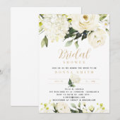 Hortensia & Groene Bruidsmeisjesborrel Kaart (Voorkant / Achterkant)