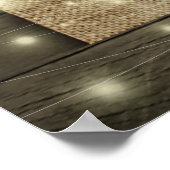 Hortensia Hoefijzer Landelijke Bruiloft Welkom Poster (Hoek)