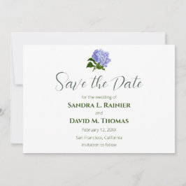 Hortensia Huwelijk Uitnodigingskaarten Save The Date
