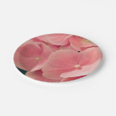 Hortensia Hydrangea roze pastel bloemen bloemen Papieren Bordje (Gekanteld)