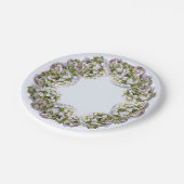 Hortensia Krans Papieren Bordje (Gekanteld)