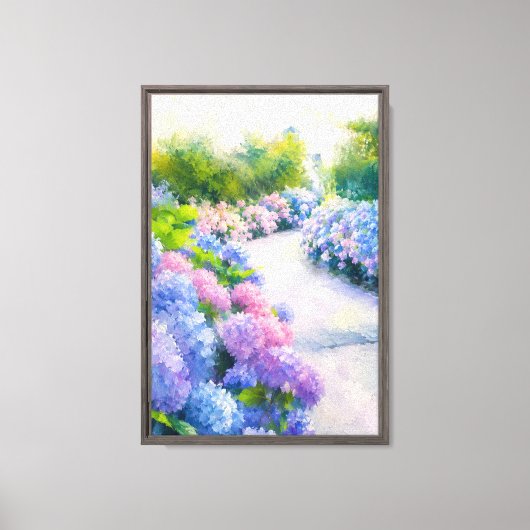 Hortensia Laan Canvas Afdruk (Voorkant)