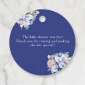 Hortensia | Lelie Bloemen  Bedankjes Labels (Achterkant)