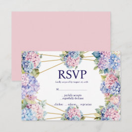 Hortensia Menu Keuze RSVP Reactiekaart