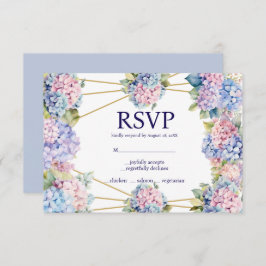 Hortensia Menu Keuzes RSVP Response Kaart