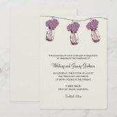 Hortensia & Met Jaren Trouwreceptie Kaart (Voorkant / Achterkant)