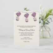 Hortensia & Met Jaren Trouwreceptie Kaart (Staand voorkant)