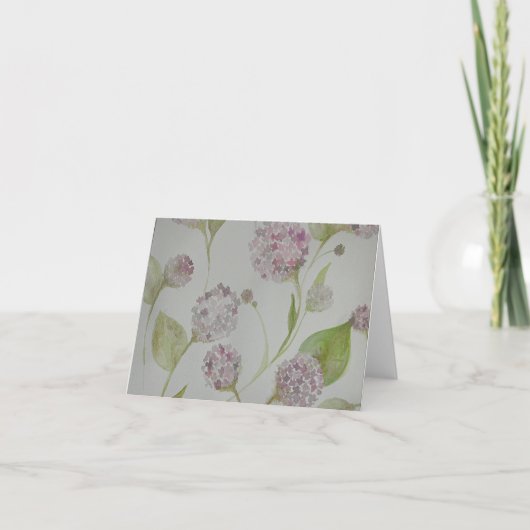 Hortensia Notes Bedankkaart (Voorkant)