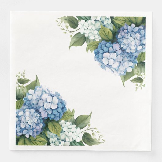 Hortensia Papieren Servetten (Voorkant)