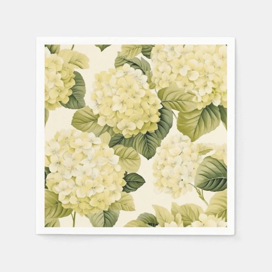 Hortensia Papieren Servetten (Voorkant)