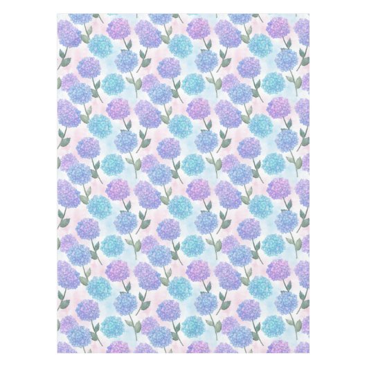 hortensia patroon tafelkleed (Voorkant)