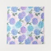 hortensia patroon wandkleed (Voorkant (horizontaal))