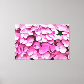Hortensia Pink Petals Artistisch Abstract Canvas Afdruk (Voorkant)
