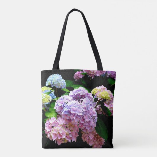 Hortensia tuin roze blauw paars bloemrijk, Bruid Tote Bag (Achterkant)