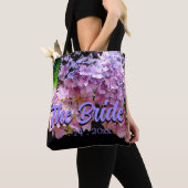 Hortensia tuin roze blauw paars bloemrijk, Bruid Tote Bag (Dichtbij)