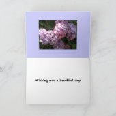 Hortensia verjaardagsgroet kaart (Binnen)