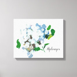 Hortensia Watercolor Canvas Print