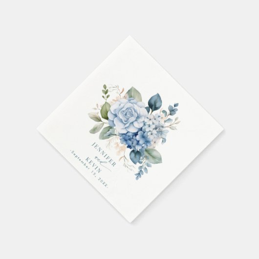 Hortensia Wedding Servet (Hoek)