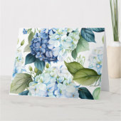 Hortensia Wenskaart Kaart (Voorkant)