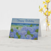 Hortensia's door het Zee Verjaardag Kaart (Gele Bloem)