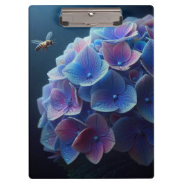 Hortensia's Floral Paarse en Blauw Klembord