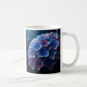 Hortensia's Floral Paarse en Blauw Koffiemok