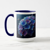 Hortensia's Floral Paarse en Blauw Mok (Links)