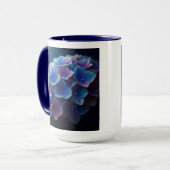 Hortensia's Floral Paarse en Blauw Mok (Voorkant links)