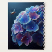 Hortensia's Floral Paarse en Blauw Planner (Achterkant)