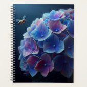 Hortensia's Floral Paarse en Blauw Planner (Voorkant)
