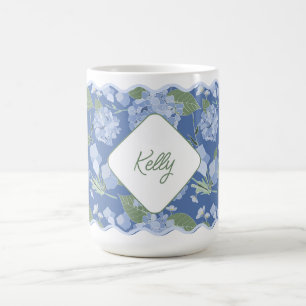 Hortensia's Girly Delicate gepersonaliseerde kust Koffiemok