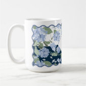 Hortensia's Girly Patchwork gepersonaliseerde kust Koffiemok (Links)