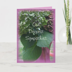 Hortensia's in mauve vaas-aanpassen elke gelegenhe kaart