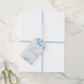 Hortensia's Pastel Bloei Cadeaulabel (Met Touw)