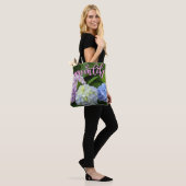 Hortensia's roze bloemen blauwe paarse bloemen Moe Tote Bag (Op model)