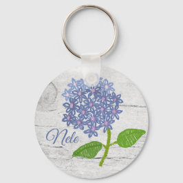 Hortensie, personalisiert Sleutelhanger