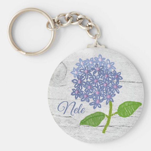 Hortensie, personalisiert   Sleutelhanger (Voorkant)