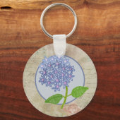 Hortensie Sleutelhanger (Voorkant)