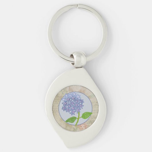 Hortensie Sleutelhanger (Voorkant)