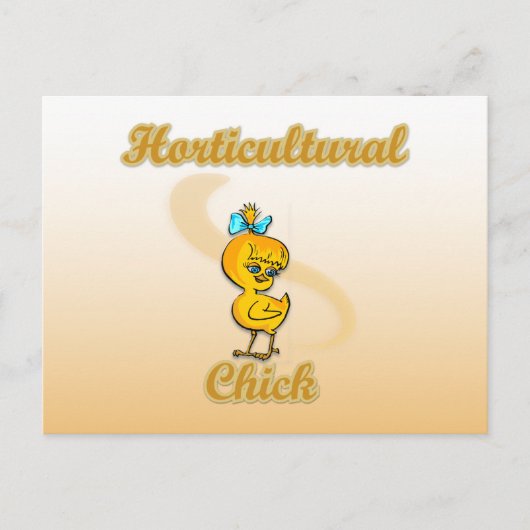 Horticultural Chick Briefkaart (Voorkant)