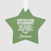 Horticulture College-student: geen leven of geld Ornament (achterkant)