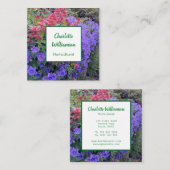 Horticulturist Floral Vierkante Visitekaartje (Voorkant / Achterkant)