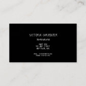 Horticulturistische groene Planten Visitekaartje (Achterkant)