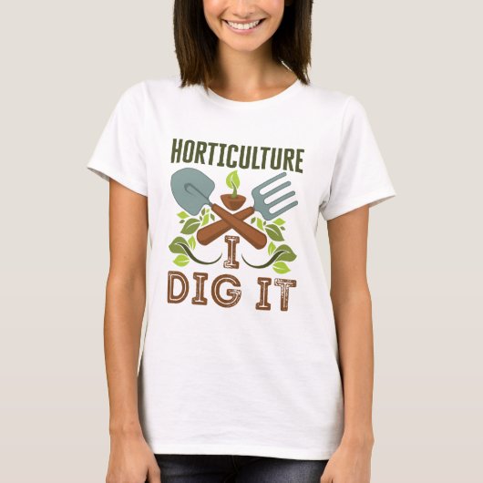 Horticultuur ik dig het t-shirt (Voorkant)
