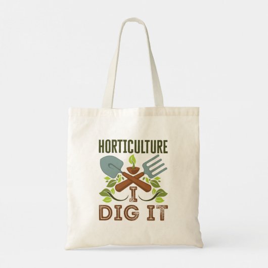 Horticultuur ik dig het tote bag (Achterkant)