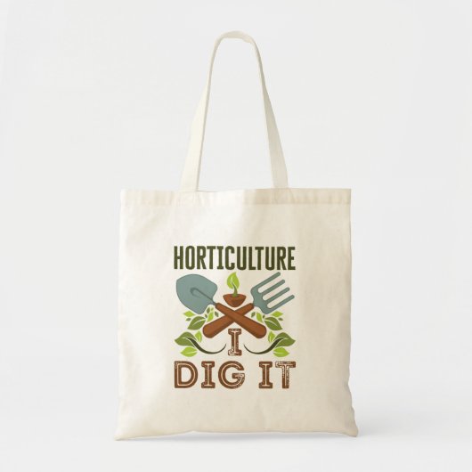 Horticultuur ik dig het tote bag (Voorkant)