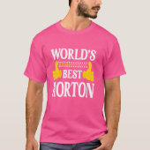 Horton Achternaam Team Familie Achternaam World's  T-shirt (Voorkant)