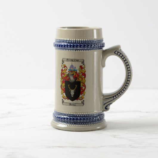 Horton Coat of Arms Stein / Horton Crest Stein Bierpul (Rechts)