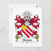 Horton Family Crest Briefkaart (Voorkant / Achterkant)